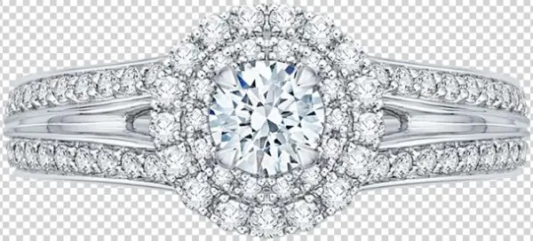 Promezza 14 K White Gold Promezza Engagement Ring - Ht254625rd9 Platinum Tacori Petite Crescent Engagement