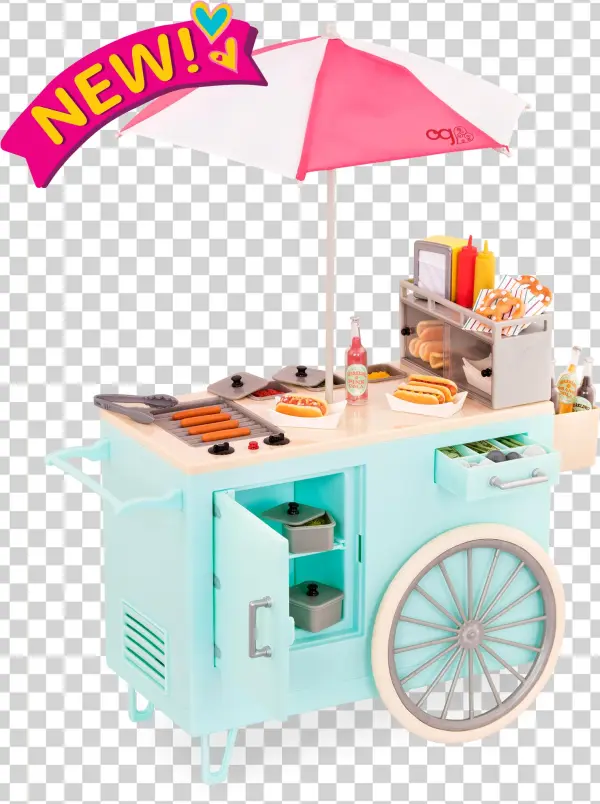 Retro Hot Dog Cart - Photograph