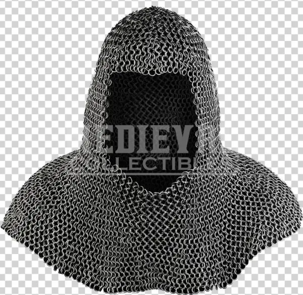 Richard Oiled Chainmail Coif - Mail