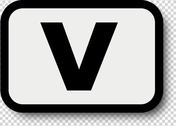 This Free Icons Png Design Of V Key