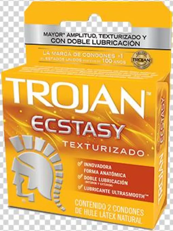 Trojan Ecstasy Texturizado - Trojan Her Pleasure Ecstasy Latex Condoms, Premium,