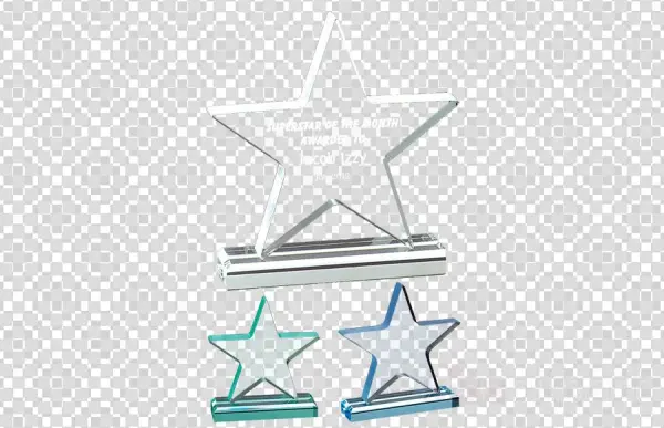 Acrylic Trophy Clipart Poly Acrylic Trophy