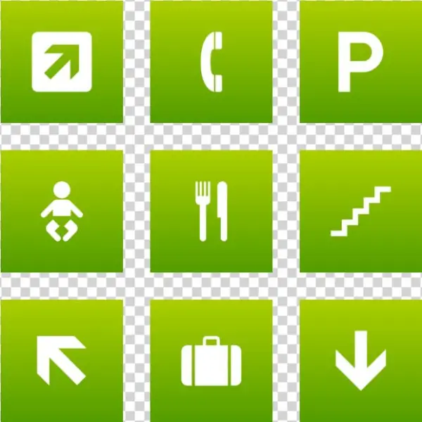 Aiga Icon In Style Flat Square White On Green Gradient - Png Urna Eletronica Vetor