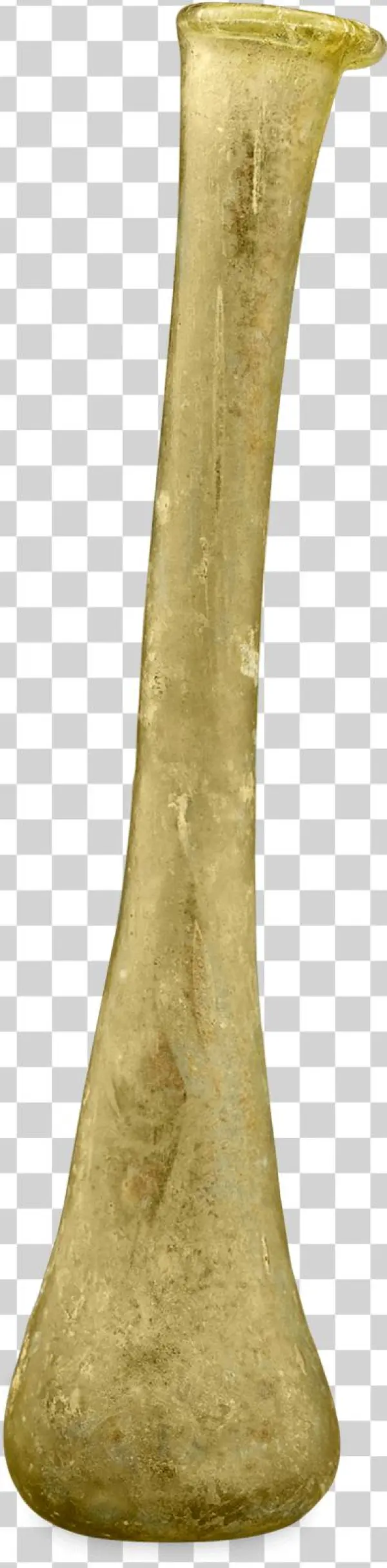 Ancient Roman Golden Glass Bottle