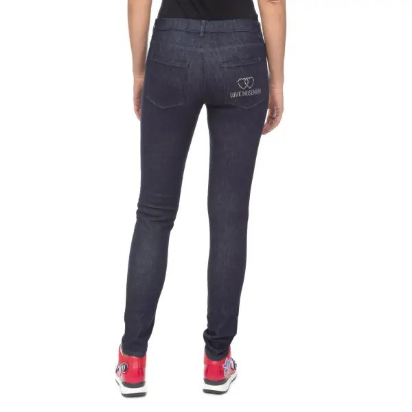 Buy Džinsi Love Moschino Asian Fit Logo Core Wq407 - Pocket