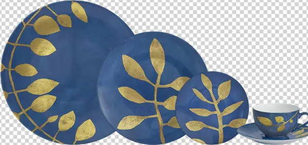 Haviland Parlon Daphne Marine 5 Piece Setting - Massachusetts