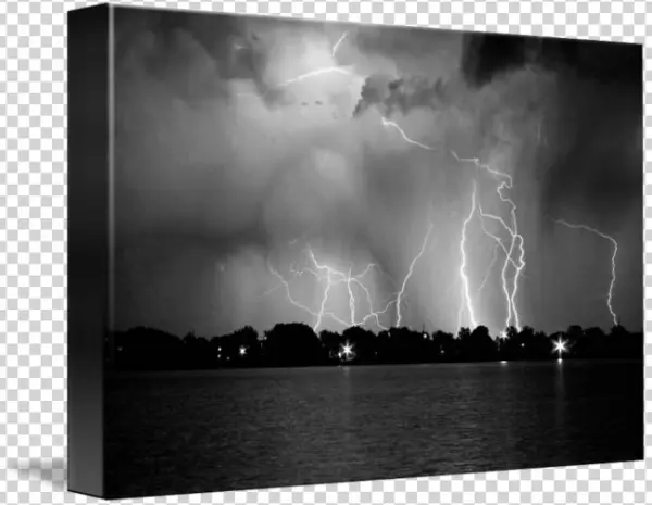 Lake Black And White