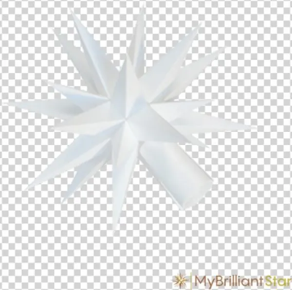 Original Herrnhut Plastic Star Chain, White, ~ 12 M - Herrnhut