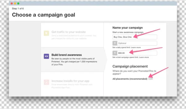 Pinterest Ads Steps - Advertising