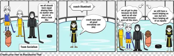 Socialism Team - Cartoon