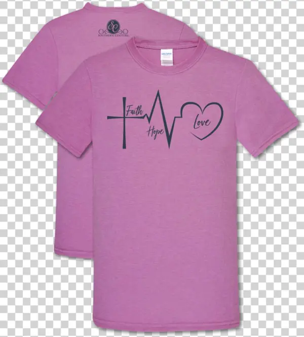 Southern Couture Faith Hope Love Heather Radiant Orchid - Obstetrical Nursing