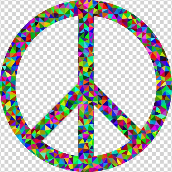 This Free Icons Png Design Of Prismatic Low Poly Peace