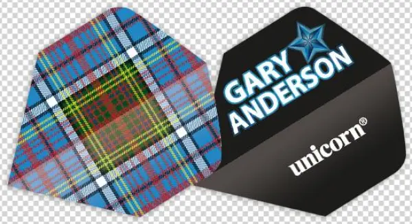 Unicorn Authentic 100 Big Wing Dart Flights Tartan - Unicorn Authentic Dart Flights - 100 - Big Wing - G