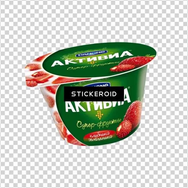 Yogurt - Йогурт Активиа Яблоко И Чернослив, 2.4%, 210г