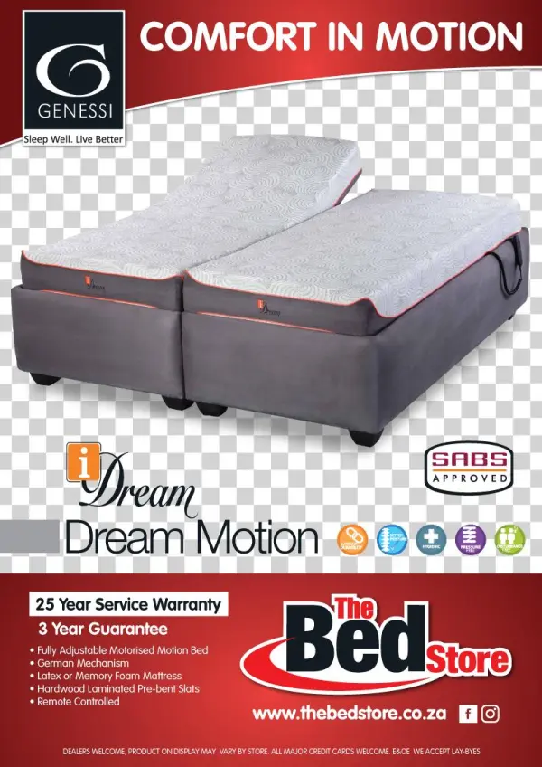 40539 The Bed Store Idream Genessi Motion Bed A0 Poster