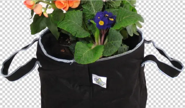 Burnersfabric Burnerfabric Pots - Spring Pot, 5 Gal. Fabric Garden Planting Pot, Black
