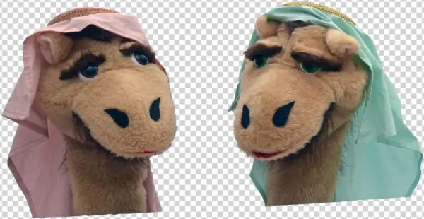 Camels Pair Trimmed - Stuffed Toy