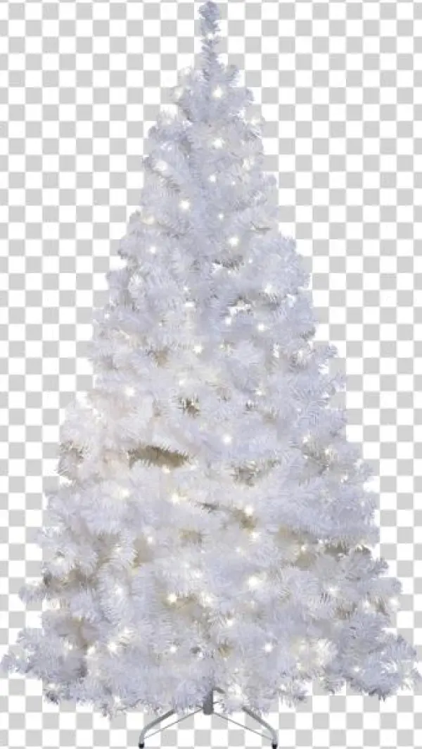 Christmas Tree W Led Ottawa - Künstlicher Weihnachtsbaum Weiß