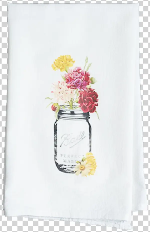 Floral Mason Jar - Bouquet