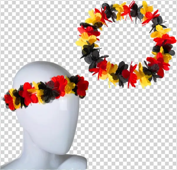 Flower Chain Chin Wrist German Flag - Fußball Wm Fanartikel 2018