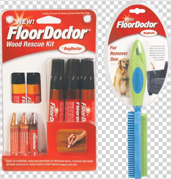 Fur & Scratch Removal Kit - Floor Doctor Fur Remover Duo By Rug Doctor, Duel Action