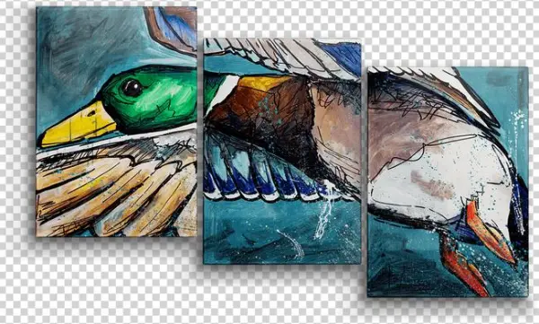 Grey Duck - Modern Art