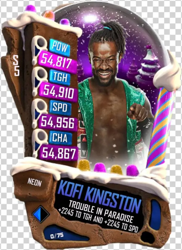 Kofikingston S5 23 Neon Christmas - Wwe Supercard