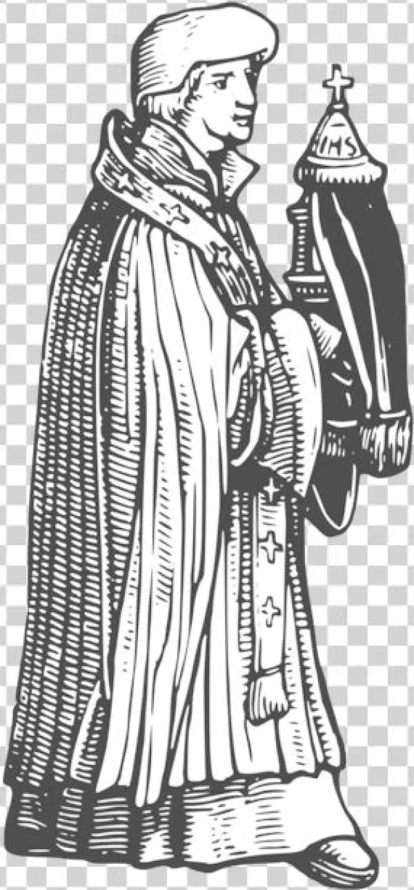 Middle Ages Sacrament Monstrance Priest Social Media