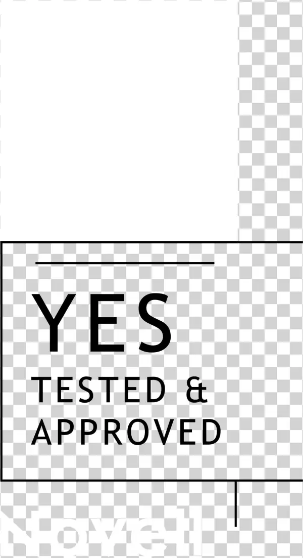 Novell Yes Logo Black And White