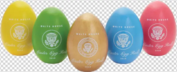 Official 2018 White House Easter Egg Set