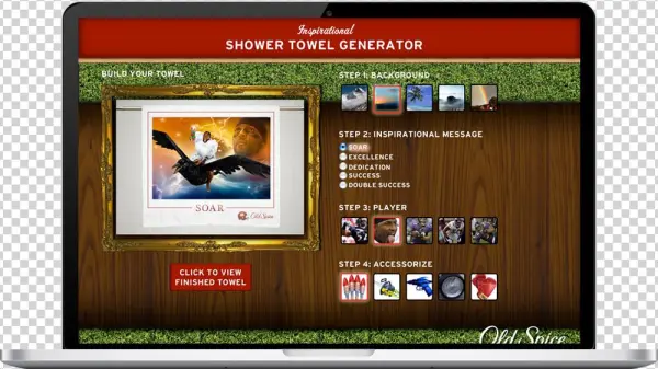Oldspice Website Showertowel