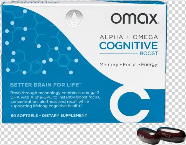 Omax Alpha & Omega Cognitive Boost 60 Ct - Omax Health Omax Cognitive Boost Brain Health Supplement