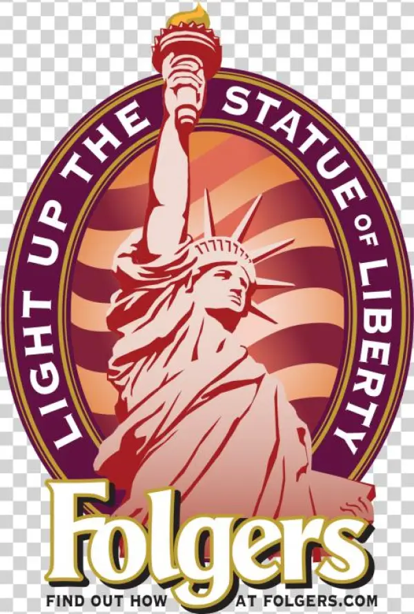 Statue Of Liberty Promotion Logo - Folgers Coffee