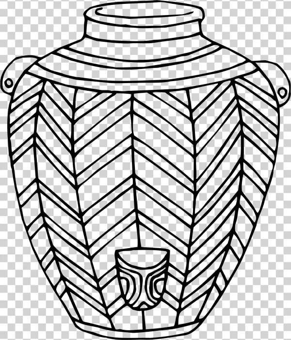 This Free Icons Png Design Of Vase 5 Line Drawing