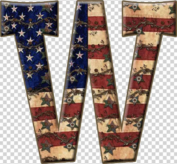 Alfabeto Bandeira Estados Unidos Png