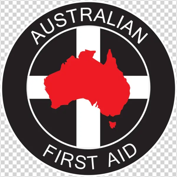 Australian First Aid Logo Black Transparent Background