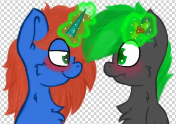 Claudearts, Blushing, Chest Fluff, Gay, Holly, Holly