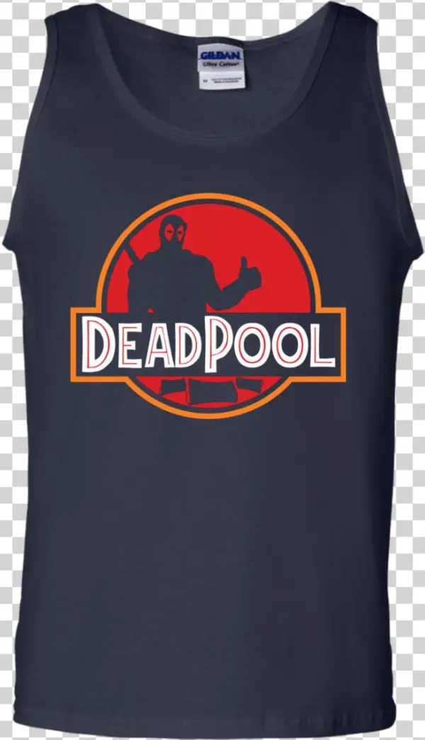 Deadpool Jurassic World Logo Tank Top