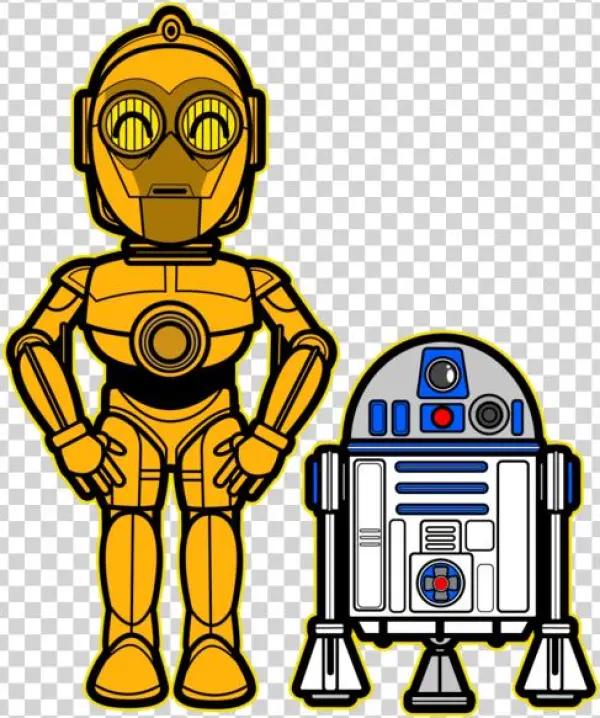 Kawaii C3 Po And R2 D2