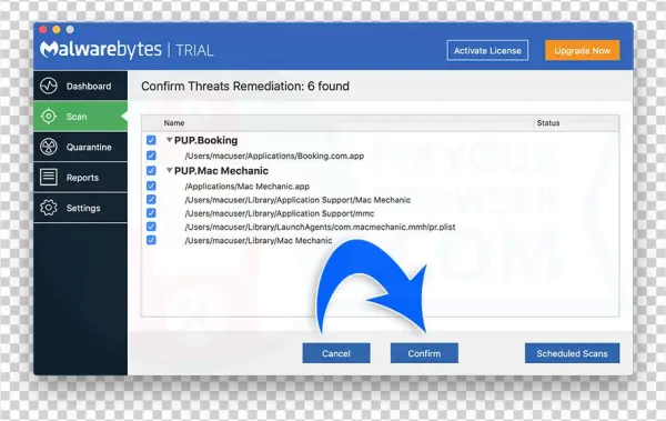 Malwarebytes Mac - Remove Threats