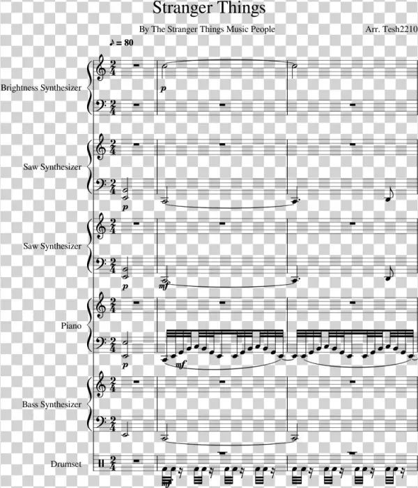 Stranger Things Sheet Music Composed By By The Stranger
