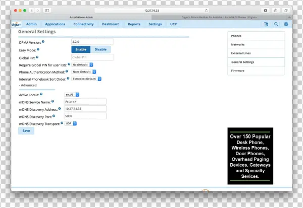 The General Settings Tab Contains Settings That Apply