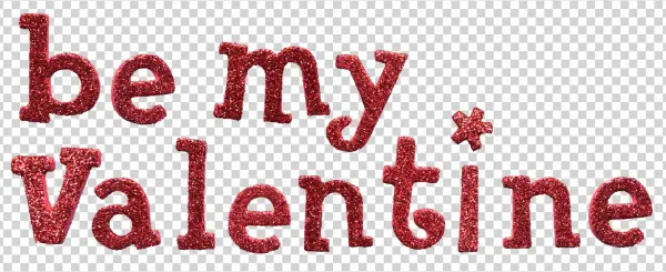 Valentine Transparent Be Mine