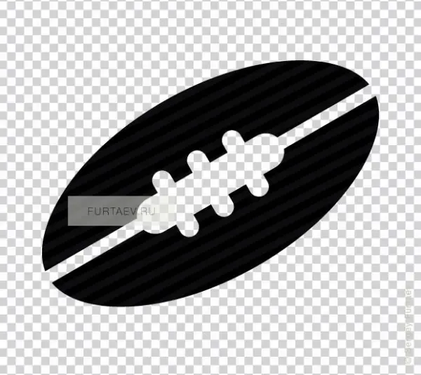 Vector Icon Of Rugby Ball