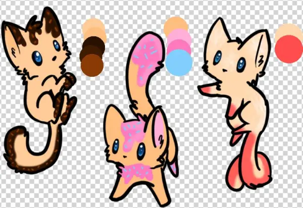 Adoptables] 2-point Doughnut Kitties By Luna950 On