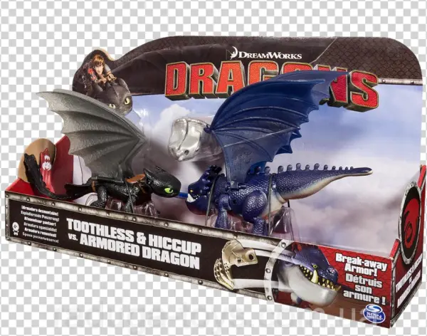 Беззубик И Иккинг Против Синего Дракона В Броне Spin