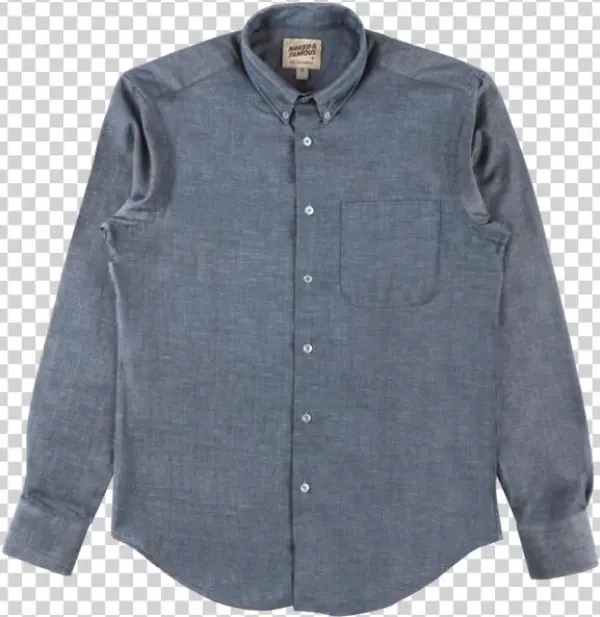 Blue Chambray Multi Color Nep