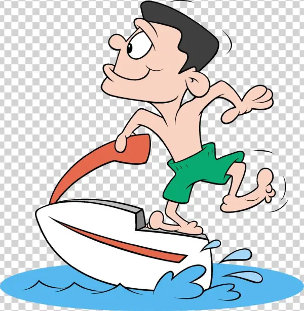 Jet Skiing Clipart