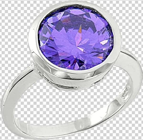 Ladies Ring With Amethyst