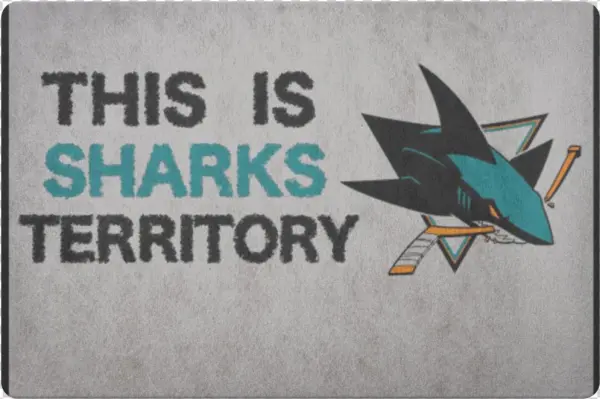 San Jose Sharks Welcome Doormat Hockey Decor Sports